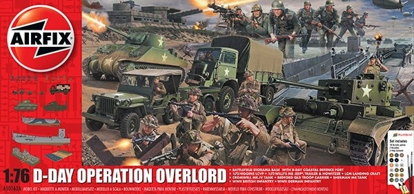 Airfix Operation Overlord Gift Set 1:76 i gruppen SPORT, FRITID & HOBBY / Hobby / Plastmodeller / Startsett/Gavesett hos TP E-commerce Nordic AB (A06869)