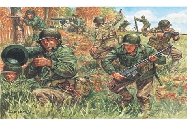 Italeri 1:72 WWII- AMERICAN INFANTRY i gruppen SPORT, FRITID & HOBBY / Hobby / Plastmodeller / Militære kjøretøy (land) hos TP E-commerce Nordic AB (A07065)