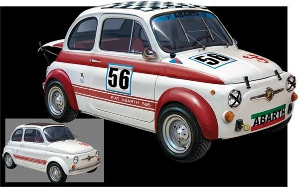 Italeri 1:12 FIAT Abarth 695SS i gruppen SPORT, FRITID & HOBBY / Hobby / Plastmodeller / Biler hos TP E-commerce Nordic AB (A07210)