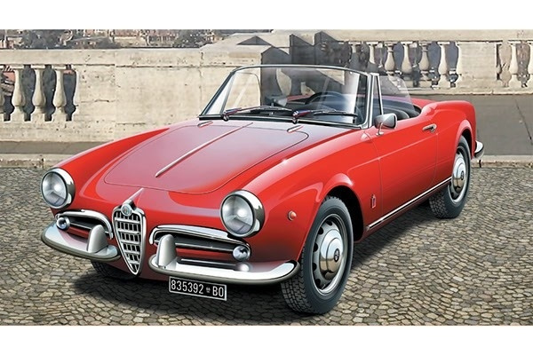 Italeri 1:24 Alfa Romeo Giulietta Spider 1300 i gruppen SPORT, FRITID & HOBBY / Hobby / Plastmodeller / Biler hos TP E-commerce Nordic AB (A07219)