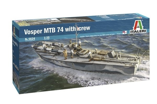 Italeri 1:35 Vosper 74 With Crew i gruppen SPORT, FRITID & HOBBY / Hobby / Plastmodeller / Skip hos TP E-commerce Nordic AB (A07284)