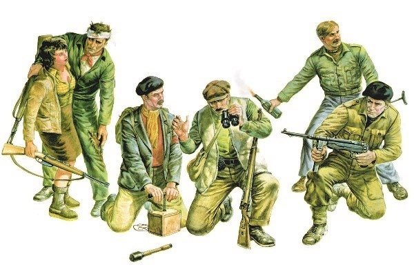 Italeri 1:35 Partisans i gruppen SPORT, FRITID & HOBBY / Hobby / Plastmodeller / Figurer hos TP E-commerce Nordic AB (A07315)