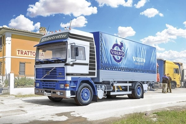 Italeri 1:24 Volvo F16 Globetrotter Canvas with elevator i gruppen SPORT, FRITID & HOBBY / Hobby / Plastmodeller / Biler hos TP E-commerce Nordic AB (A07322)