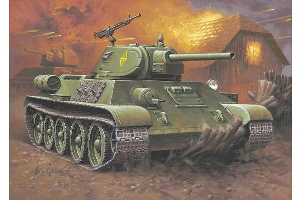 Revell 1:76 T-34/76 Modell 1940 i gruppen SPORT, FRITID & HOBBY / Hobby / Plastmodeller / Militære kjøretøy (land) hos TP E-commerce Nordic AB (A07542)