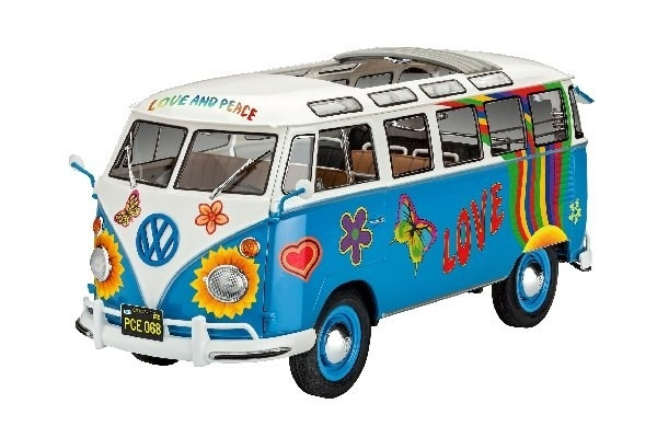 Revell VW T1 Samba Bus Flower Power i gruppen SPORT, FRITID & HOBBY / Hobby / Plastmodeller / Biler hos TP E-commerce Nordic AB (A07888)