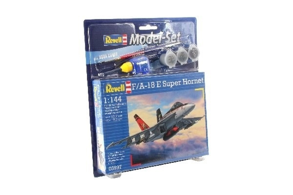 Revell Model Set F/A-18E Super Hornet i gruppen SPORT, FRITID & HOBBY / Hobby / Plastmodeller / Startsett/Gavesett hos TP E-commerce Nordic AB (A08087)