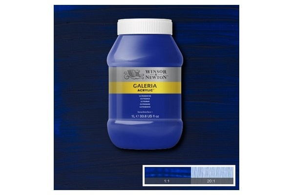 Galeria Acrylic 1L Ultramarine 660 i gruppen SPORT, FRITID & HOBBY / Hobby / Male & Tegne / Kunstnerfarger / Akryl hos TP E-commerce Nordic AB (A08894)