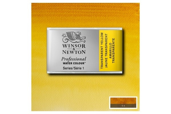 Prof Water Colour Pan/W Transp Yellow 653 i gruppen SPORT, FRITID & HOBBY / Hobby / Male & Tegne / Kunstnerfarger / Akvarellfarger hos TP E-commerce Nordic AB (A09152)