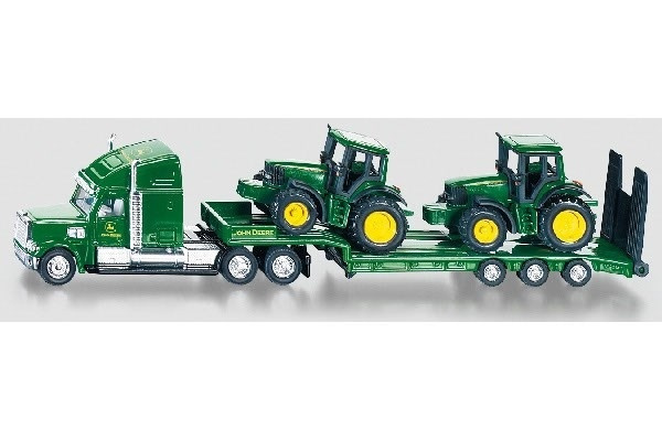 Lastbil med 2st John Deere Traktorer 1:87 i gruppen LEKER, BARN OG BABY / Leker / Lekebiler hos TP E-commerce Nordic AB (A09980)