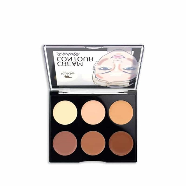 Kokie Cream Contour Palette - Light/Medium i gruppen HELSE OG SKJØNNHET / Makeup / Makeup ansikt / Contour/Highlight hos TP E-commerce Nordic AB (A11191)