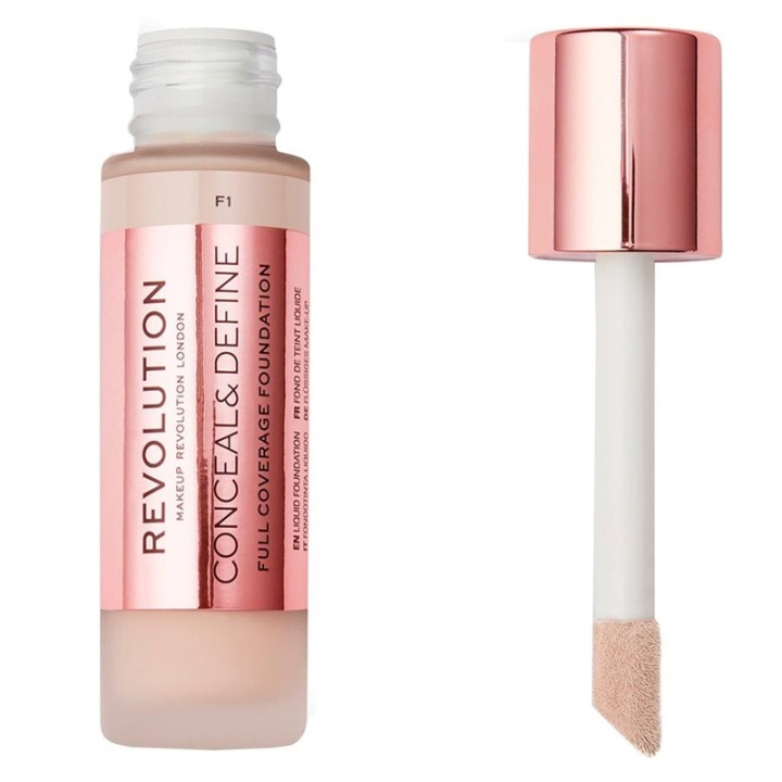 Makeup Revolution Conceal & Define Foundation F1 i gruppen HELSE OG SKJØNNHET / Makeup / Makeup ansikt / Foundation hos TP E-commerce Nordic AB (A11773)