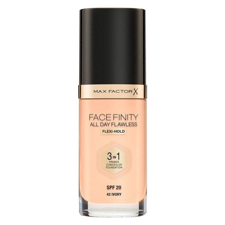 Max Factor Facefinity 3 In 1 Foundation 42 Ivory i gruppen HELSE OG SKJØNNHET / Makeup / Makeup ansikt / Foundation hos TP E-commerce Nordic AB (A12095)