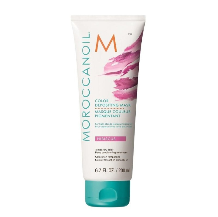 Moroccanoil Color Depositing Mask Hibiscus 200ml i gruppen HELSE OG SKJØNNHET / Hår & styling / Hårpleie / Hårfarge / Hårfarge & Fargebombe hos TP E-commerce Nordic AB (A12287)