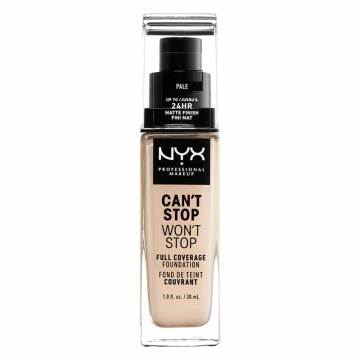 NYX PROF. MAKEUP Can\'t Stop Won\'t Stop Foundation - Pale i gruppen HELSE OG SKJØNNHET / Makeup / Makeup ansikt / Foundation hos TP E-commerce Nordic AB (A12414)