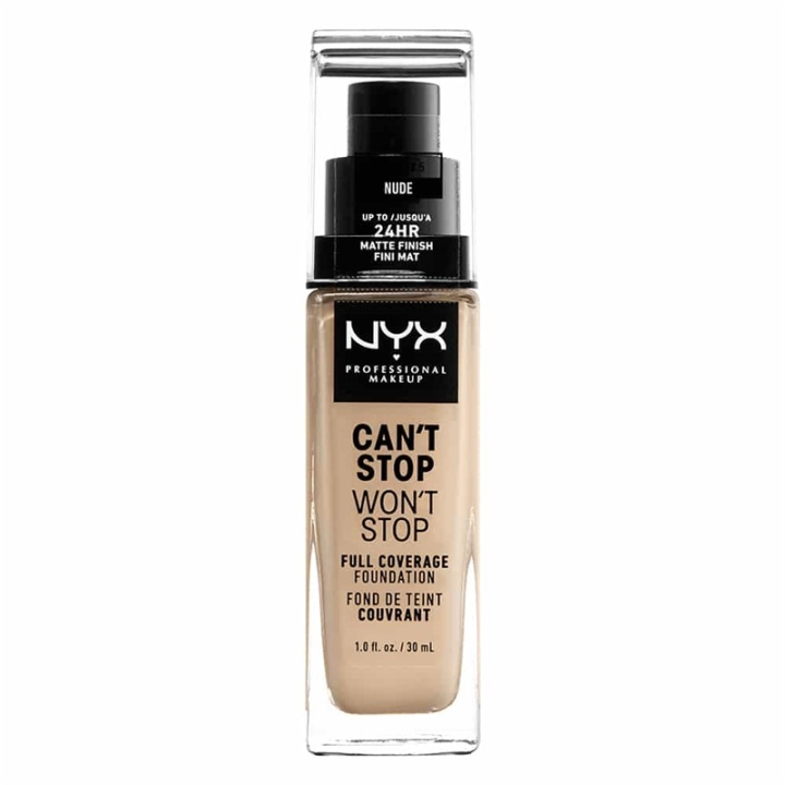 NYX PROF. MAKEUP Cant Stop Wont Stop Foundation - Nude i gruppen HELSE OG SKJØNNHET / Makeup / Makeup ansikt / Foundation hos TP E-commerce Nordic AB (A12424)