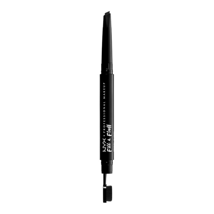 NYX PROF. MAKEUP Fill & Fluff Eyebrow Pomade Pencil - Black i gruppen HELSE OG SKJØNNHET / Makeup / Øyne og øyebryn / Øyenbrynspenn hos TP E-commerce Nordic AB (A12473)