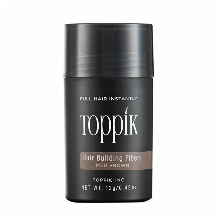 Toppik Hair Building Fibers Regular 12 g - Medium Brown i gruppen HELSE OG SKJØNNHET / Hår & styling / Hårstyling / Volumprodukter hos TP E-commerce Nordic AB (A13101)