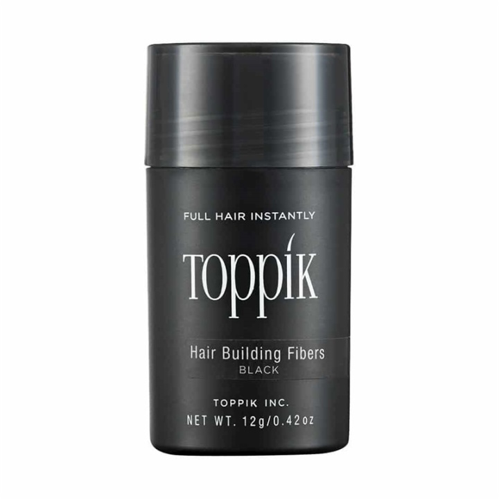 Toppik Hair Building Fibers Regular 12g - Black i gruppen HELSE OG SKJØNNHET / Hår & styling / Hårstyling / Volumprodukter hos TP E-commerce Nordic AB (A13103)