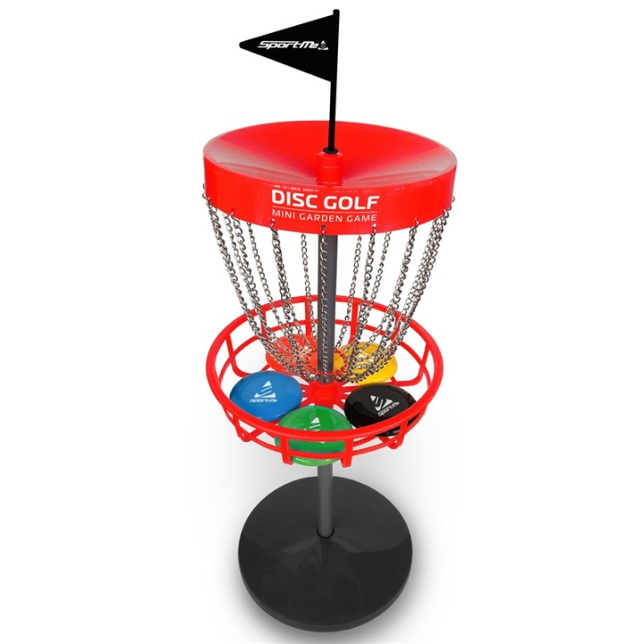 SportMe Discgolf set med korg i gruppen LEKER, BARN OG BABY / Uteleker / Sport & spill hos TP E-commerce Nordic AB (A13588)