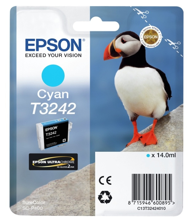 Epson SureColor T3242 Cyan i gruppen Datautstyr / Skrivere og tilbehør / Blekk og toner / Blekkpatroner / Epson hos TP E-commerce Nordic AB (A14143)