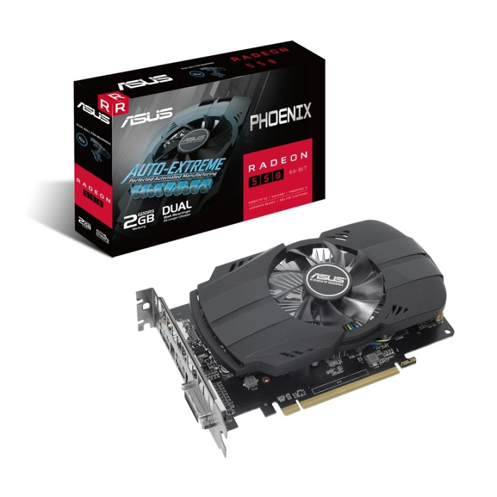 ASUS PH-550-2G AMD Radeon RX 550 2 GB GDDR5 i gruppen Datautstyr / PC-Komponenter / Skjermkort hos TP E-commerce Nordic AB (A14760)