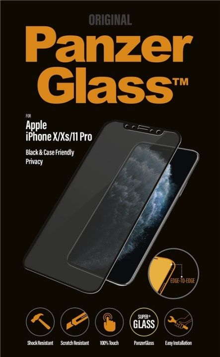 PanzerGlass P2664 skärmskydd Apple 1 styck i gruppen SMARTTELEFON & NETTBRETT / Mobilbeskyttelse / Apple / iPhone X/XS / Skjermbeskyttelse hos TP E-commerce Nordic AB (A15491)