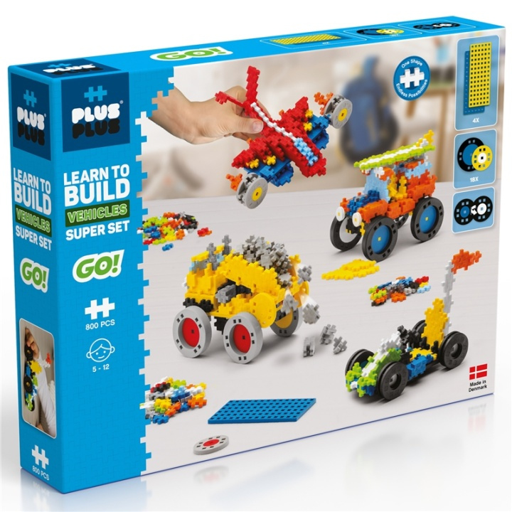 Plus-Plus Learn To Build Vehicles Super i gruppen LEKER, BARN OG BABY / Leker / Leksaker hos TP E-commerce Nordic AB (A17987)