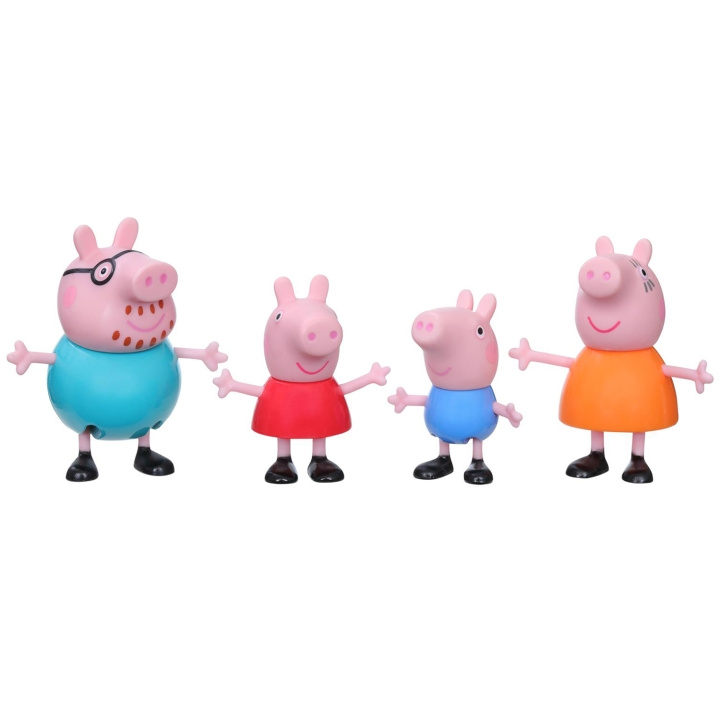 Hasbro Peppa Pig Peppa\'s Family 4-Pac i gruppen LEKER, BARN OG BABY / Leker / Figurer, miniatyrer og tilbehør hos TP E-commerce Nordic AB (A18795)