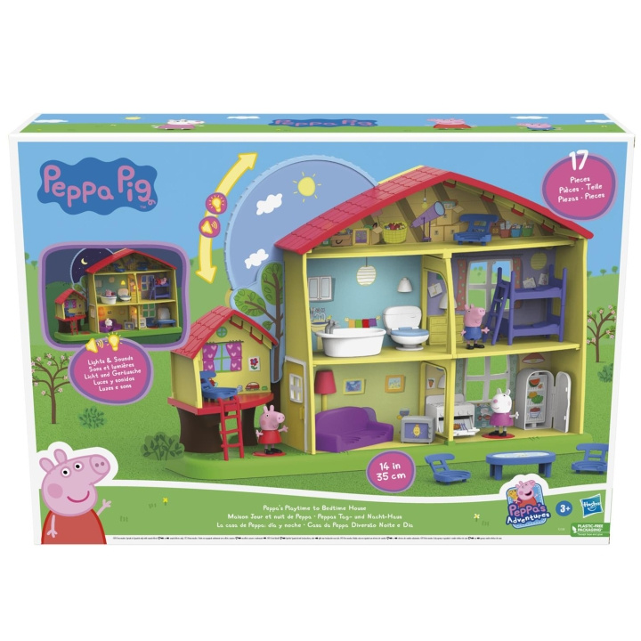 Hasbro Peppa Pig Peppas hus fra lek til leggetid i gruppen LEKER, BARN OG BABY / Leker / Lekesett hos TP E-commerce Nordic AB (A18796)