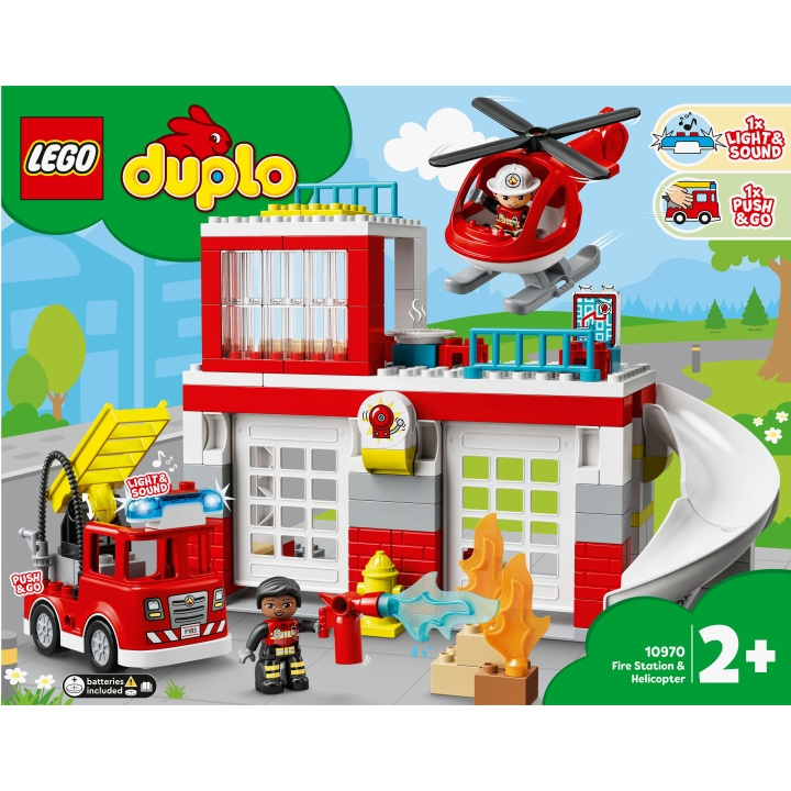 LEGO Duplo - Brannstasjon og helikopter 10970 i gruppen LEKER, BARN OG BABY / Leker / Byggeleker / Lego hos TP E-commerce Nordic AB (A18947)