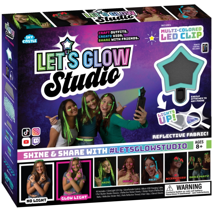 LETS GLOW LetsGlowStudio Starter Kit i gruppen LEKER, BARN OG BABY / Leker / Tegne & regne hos TP E-commerce Nordic AB (A19024)