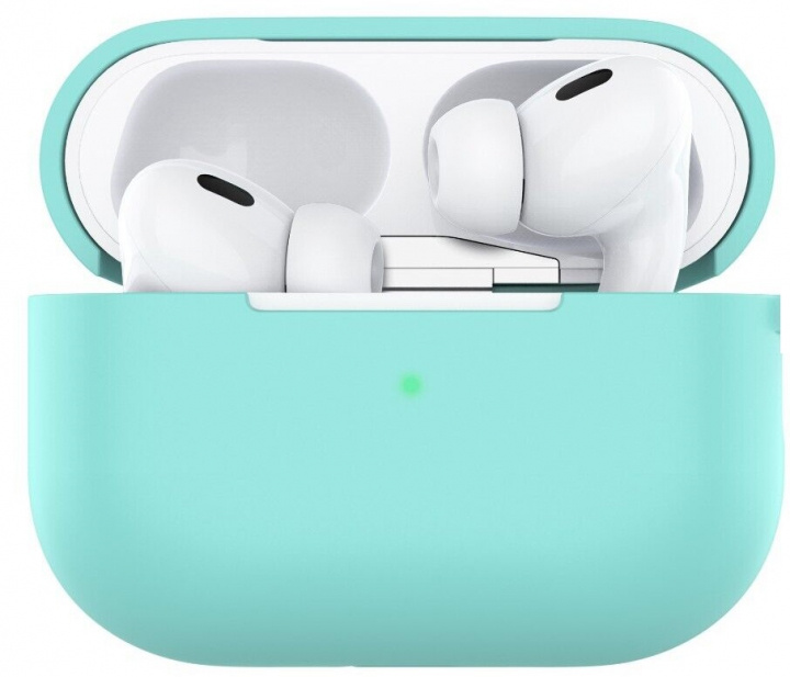 Beskyttelsesveske i silikon til Apple Airpods Pro, Blå i gruppen Elektronikk / Lyd & Bilde / Hodetelefoner & Tilbehør / Tilbehør hos TP E-commerce Nordic AB (A20670)