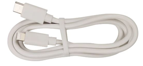 Kabel USB-C - Lightning, 2,4 A, 1 m, hvit i gruppen SMARTTELEFON & NETTBRETT / Ladere og Kabler / Kabler / Kabler Lightning hos TP E-commerce Nordic AB (A22392)