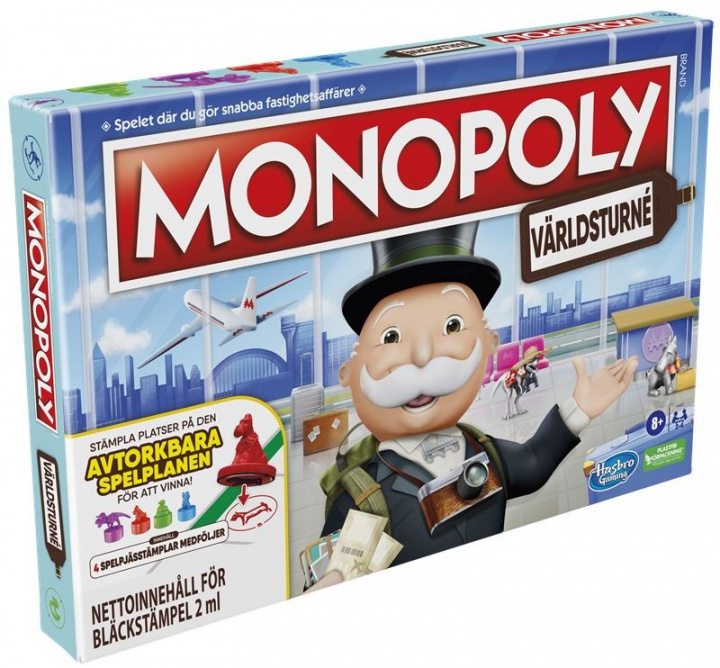 Monopoly World Tour (SV) i gruppen LEKER, BARN OG BABY / Leker / Brettspill / Familiespill hos TP E-commerce Nordic AB (A22439)