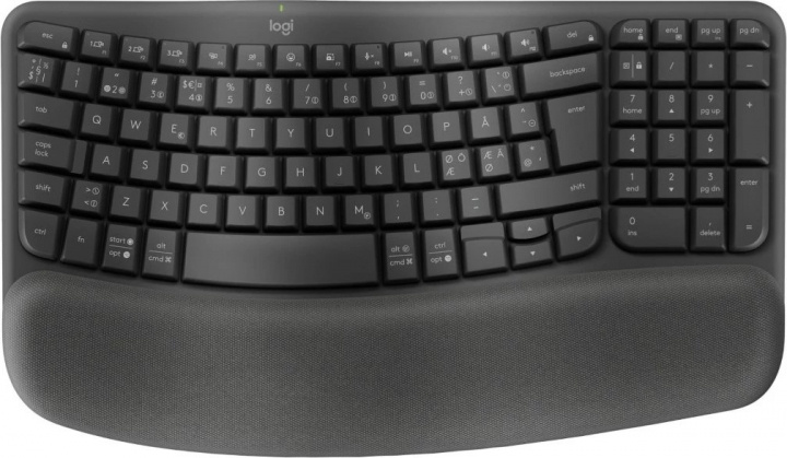 Logitech Wave keys - Graphite i gruppen Datautstyr / Mus & Tastatur / Tastatur / Trådløs hos TP E-commerce Nordic AB (A22621)