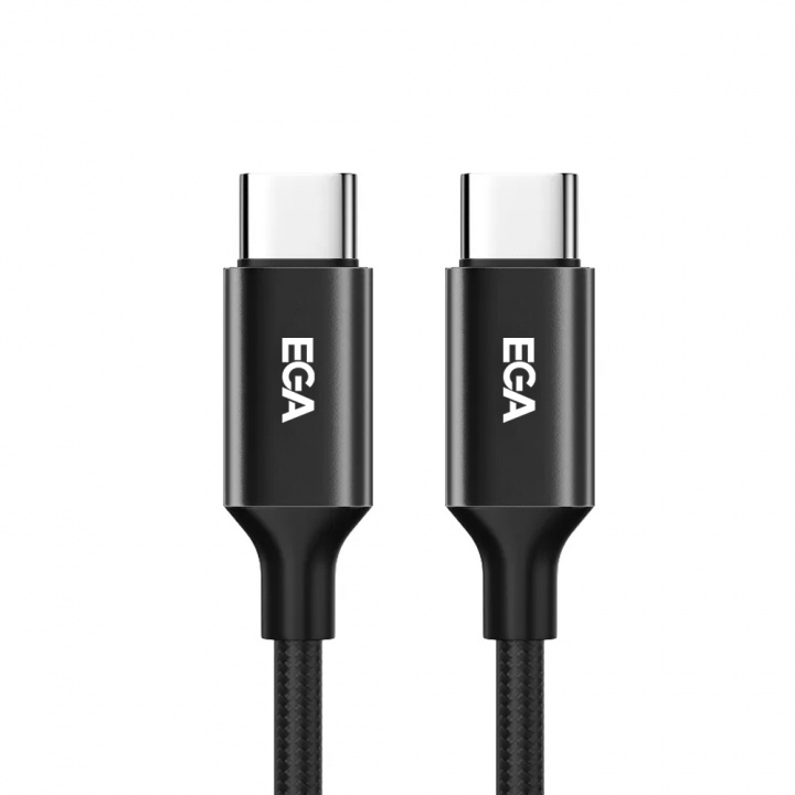 Snabbladdande USB-C till USB-C 3A , 1m, Svart i gruppen SMARTTELEFON & NETTBRETT / Ladere og Kabler / Kabler / Kabler type C hos TP E-commerce Nordic AB (A22625)