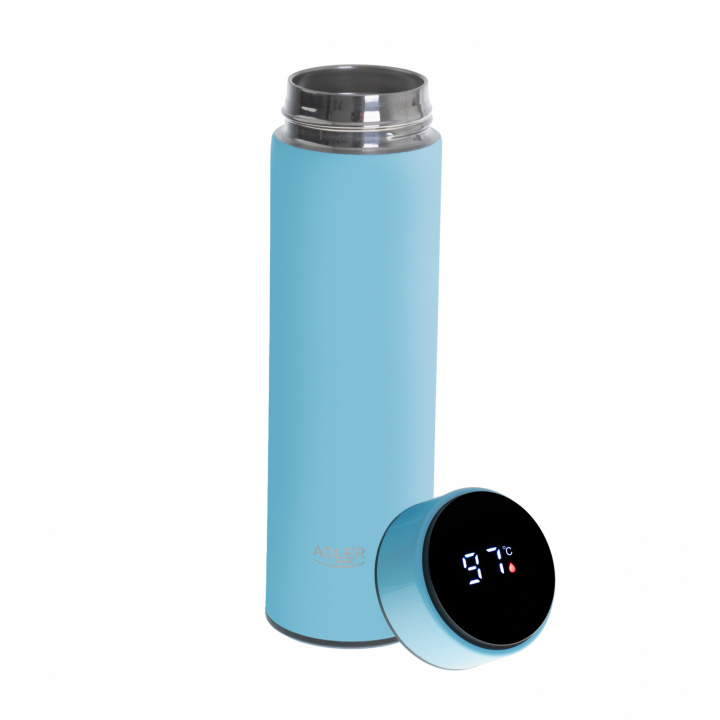 Adler AD 4506bl Thermal flask LED, 473ml, Blue i gruppen SPORT, FRITID & HOBBY / Friluftsliv / Termoser og flasker hos TP E-commerce Nordic AB (A22648)