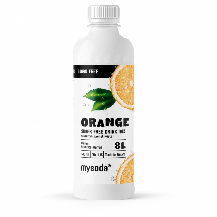 Mysoda Orange Sugar Free 500 ml - Ger 8L dryck i gruppen HJEM, HUS OG HAGE / Husholdningsapparater / Vann og juice / Kullsyremaskin / Smaker hos TP E-commerce Nordic AB (A22688)