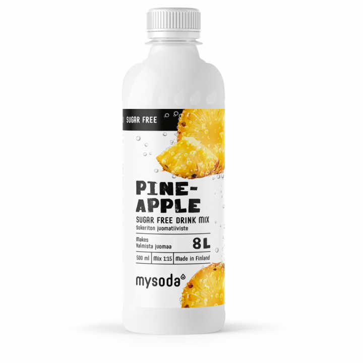 Mysoda Pineapple Sugar Free 500 ml - Ger 8L dryck i gruppen HJEM, HUS OG HAGE / Husholdningsapparater / Vann og juice / Kullsyremaskin / Smaker hos TP E-commerce Nordic AB (A22691)