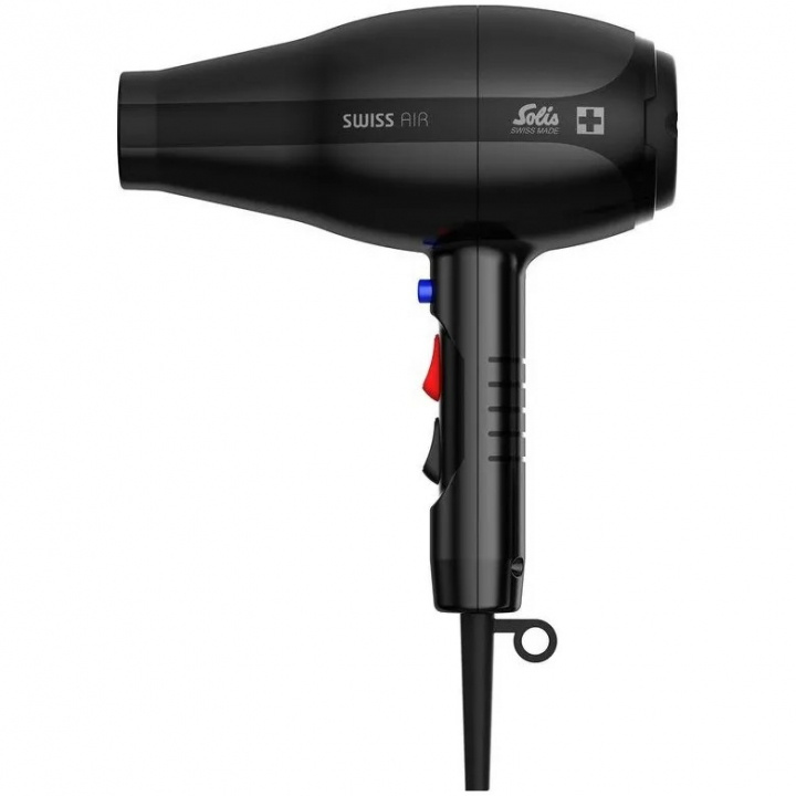 Solis Swiss Air Black 360° Hairdryer i gruppen HELSE OG SKJØNNHET / Hår & styling / Stylingverktøy / Hårfønere hos TP E-commerce Nordic AB (A22739)