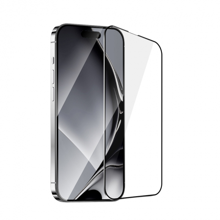 Tempered glass with metal frame for iPhone 16 i gruppen SMARTTELEFON & NETTBRETT / Mobilbeskyttelse / Apple / iPhone 16 hos TP E-commerce Nordic AB (A22745)