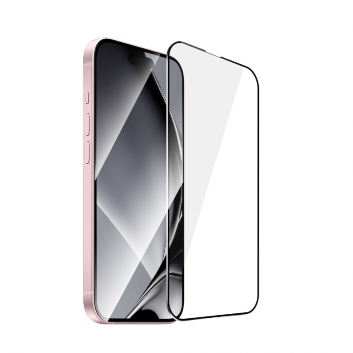 Tempered glass with metal frame for iPhone 15 i gruppen SMARTTELEFON & NETTBRETT / Mobilbeskyttelse / Apple / iPhone 15 hos TP E-commerce Nordic AB (A22748)