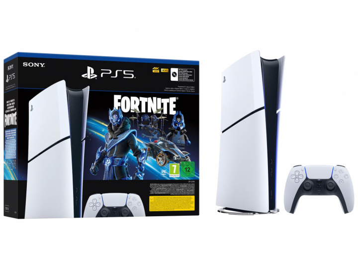 PlayStation 5 Digital Slim and Fortnite Cobalt Star i gruppen Elektronikk / TV-spill & tilbehør / Sony PlayStation 5 / Spillkonsoller hos TP E-commerce Nordic AB (A22754)