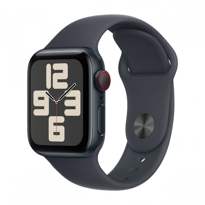 Apple Watch SE (2022) 40mm Midnight Aluminium with Midnight Sportband GPS + Cellular i gruppen SMARTTELEFON & NETTBRETT / Trening, hjem og fritid / Apple Watch og tilbehør / Apple Watch hos TP E-commerce Nordic AB (A22766)