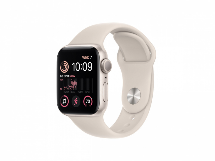 Apple Watch SE (2022) 40mm Starlight Aluminium with Starlight Sportband GPS i gruppen SMARTTELEFON & NETTBRETT / Trening, hjem og fritid / Apple Watch og tilbehør / Apple Watch hos TP E-commerce Nordic AB (A22767)