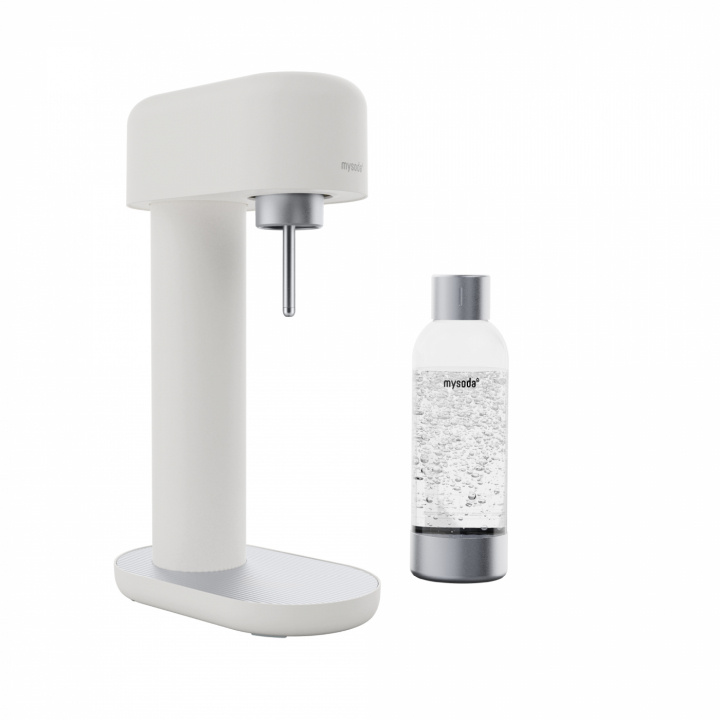 Mysoda Ruby 2 Sparkling Water maker, White/Silver i gruppen HJEM, HUS OG HAGE / Husholdningsapparater / Vann og juice / Kullsyremaskin / Maskiner hos TP E-commerce Nordic AB (A22782)