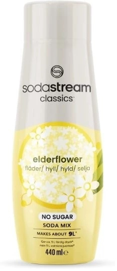 SodaStream Elderflower No Sugar 440ml i gruppen HJEM, HUS OG HAGE / Husholdningsapparater / Vann og juice / Kullsyremaskin / Smaker hos TP E-commerce Nordic AB (A22814)