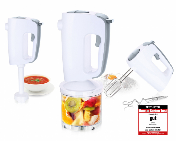 Emerio Hand Mixer Set HMS-113257.11 i gruppen HJEM, HUS OG HAGE / Husholdningsapparater / Matprosessorer og kjøkkenassistenter / Miksere og blendere hos TP E-commerce Nordic AB (A23157)