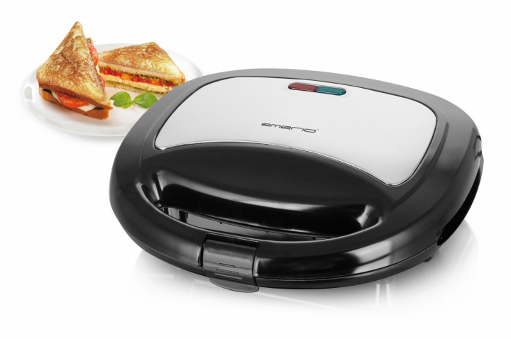 Emerio Sandwichmaker ST-120889 i gruppen HJEM, HUS OG HAGE / Husholdningsapparater / Brødristere og toastjern / Bordgriller & Raclette hos TP E-commerce Nordic AB (A23181)