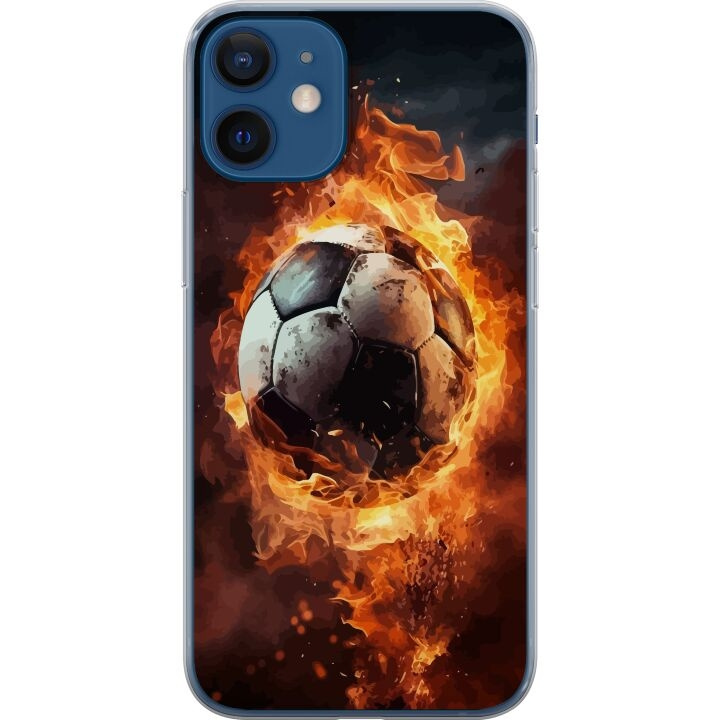 Mobildeksel til Apple iPhone 12 med Fotball motiv i gruppen SMARTTELEFON & NETTBRETT / Mobilbeskyttelse / Apple / iPhone 12 hos TP E-commerce Nordic AB (A50210)